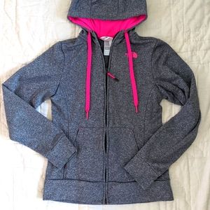 The North Face Pink and Grey Hoodie